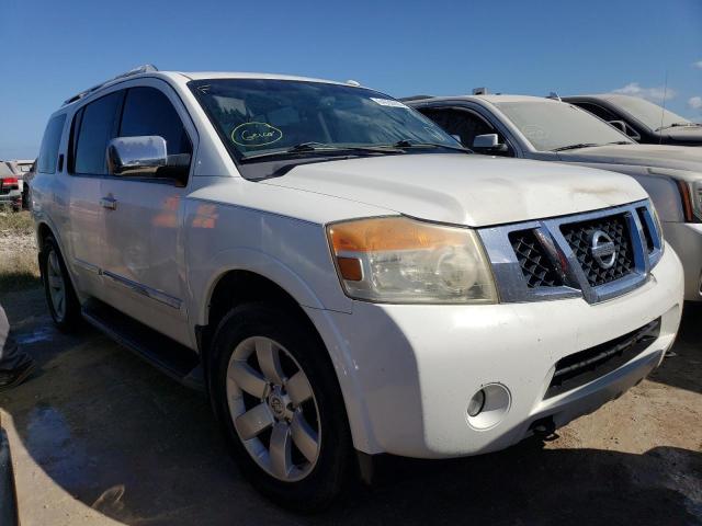 5N1BA0ND1AN616095 - 2010 NISSAN ARMADA SE WHITE photo 1