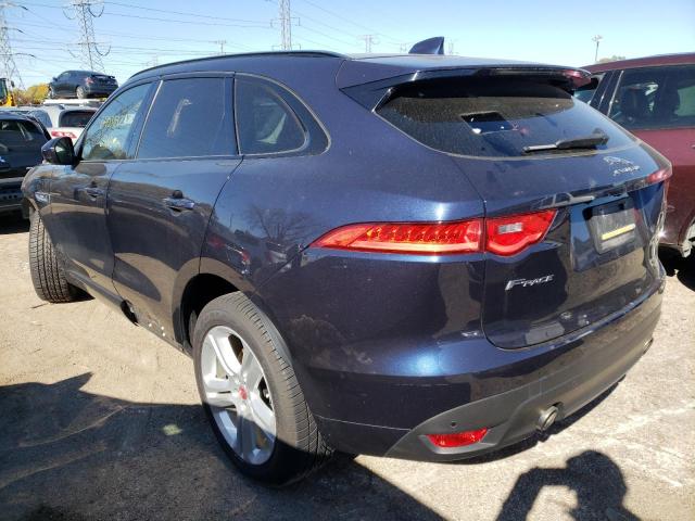 SADCL2BV6HA885095 - 2017 JAGUAR F-PACE R - BLUE photo 3