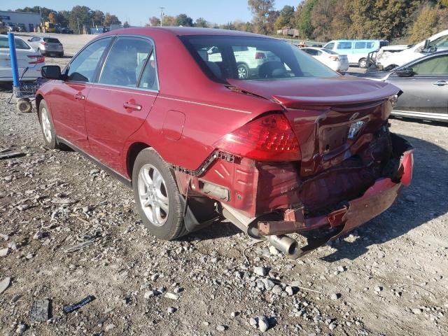 1HGCM664X7A004190 - 2007 HONDA ACCORD SE RED photo 9