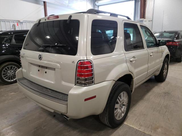 4M2CU81117KJ08952 - 2007 MERCURY MARINER LU BEIGE photo 4