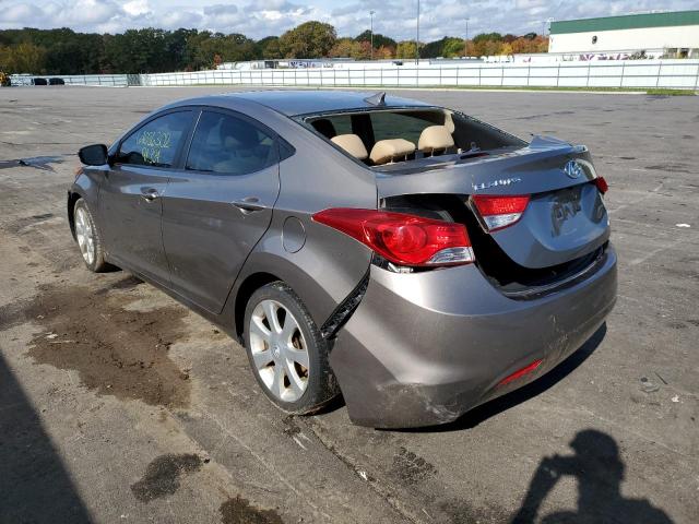 5NPDH4AE5DH433334 - 2013 HYUNDAI ELANTRA GL TAN photo 3