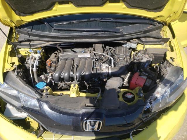 3HGGK5H50FM777887 - 2015 HONDA FIT LX YELLOW photo 7