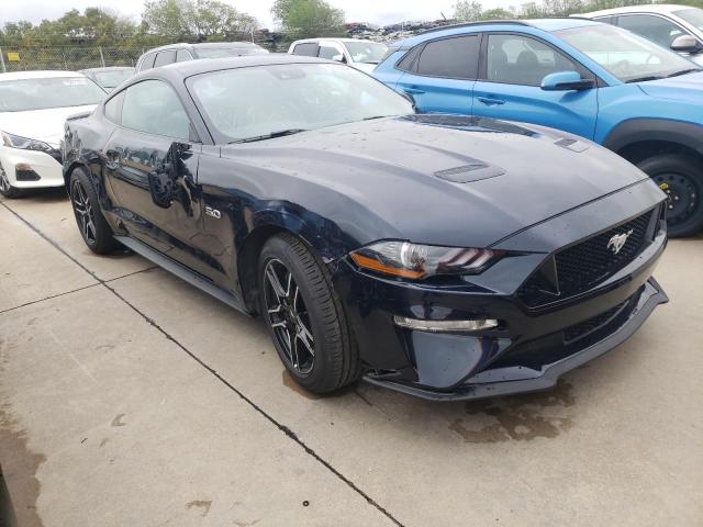 1FA6P8CF3M5111368 - 2021 FORD MUSTANG GT BLUE photo 4