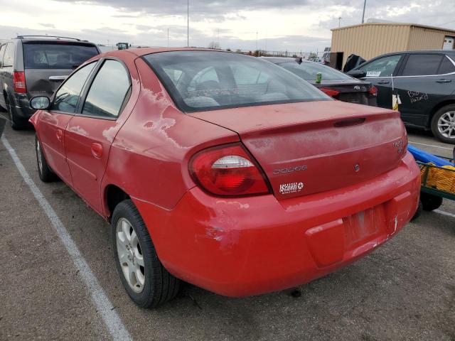 1B3ES56CX5D177428 - 2005 DODGE NEON SXT RED photo 3