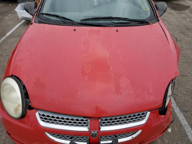 1B3ES56CX5D177428 - 2005 DODGE NEON SXT RED photo 7