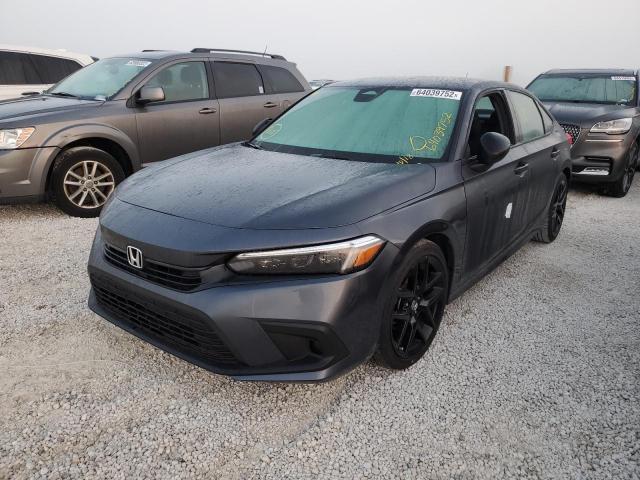 2HGFE2F55NH506745 - 2022 HONDA CIVIC SPOR GRAY photo 2