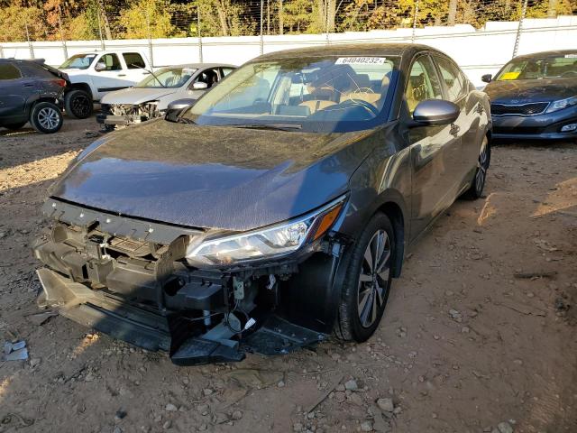 3N1AB8CV9MY225990 - 2021 NISSAN SENTRA SV GRAY photo 2