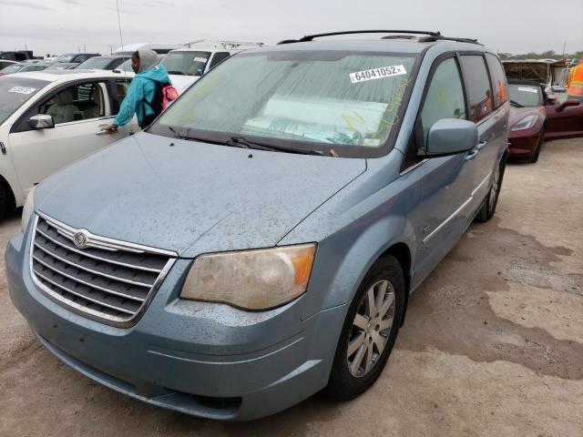 2A8HR54X09R675503 - 2009 CHRYSLER TOWN & COU BLUE photo 2