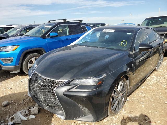 JTHBZ1BL5HA009874 - 2017 LEXUS GS 350 BAS BLACK photo 2