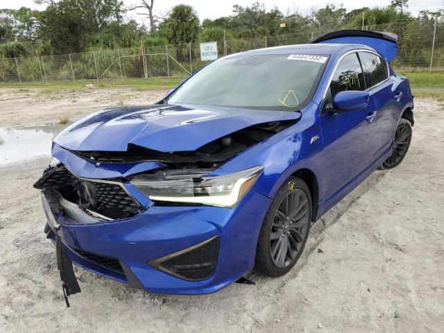 19UDE2F83LA006824 - 2020 ACURA ILX PREMIU BLUE photo 2