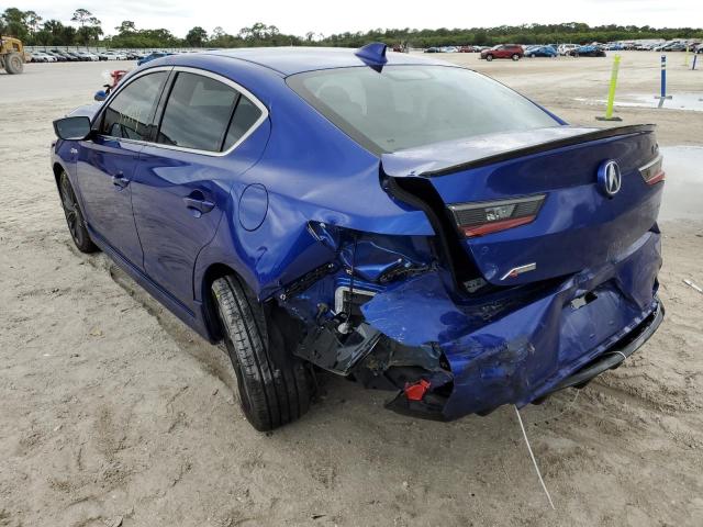 19UDE2F83LA006824 - 2020 ACURA ILX PREMIU BLUE photo 3