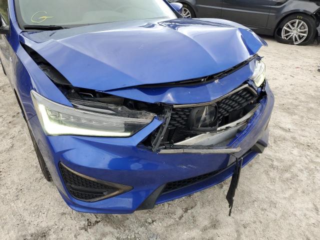 19UDE2F83LA006824 - 2020 ACURA ILX PREMIU BLUE photo 9