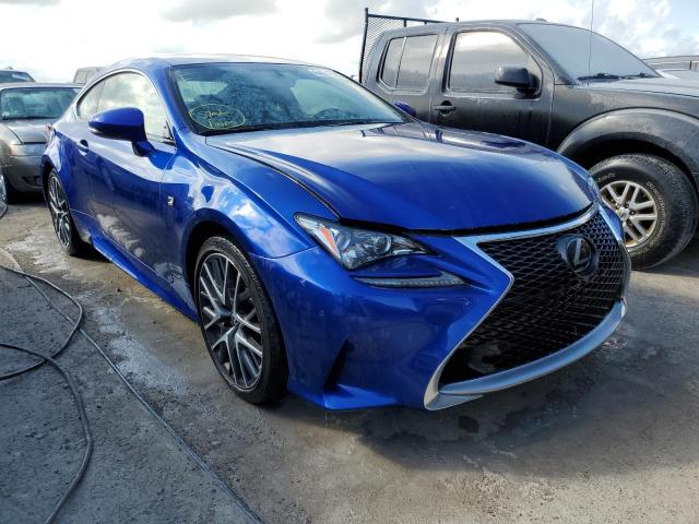 JTHHA5BC5H5005681 - 2017 LEXUS RC 200T BLUE photo 1