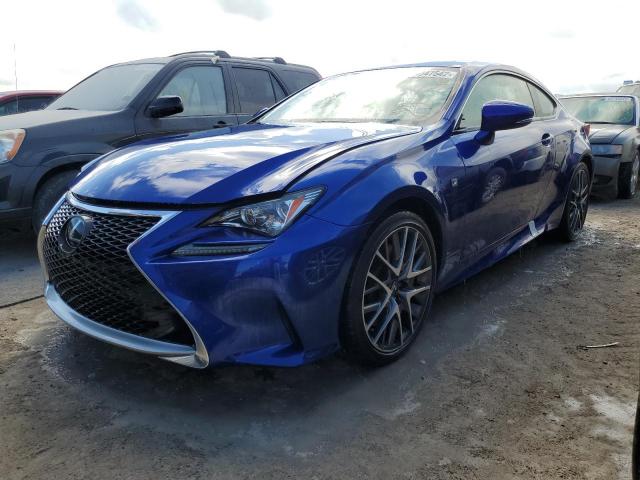 JTHHA5BC5H5005681 - 2017 LEXUS RC 200T BLUE photo 2