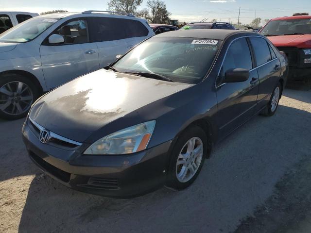 1HGCM56397A121650 - 2007 HONDA ACCORD SE GRAY photo 1