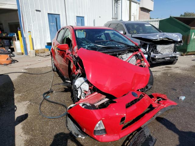 JTDKDTB38E1077027 - 2014 TOYOTA PRIUS C RED photo 1