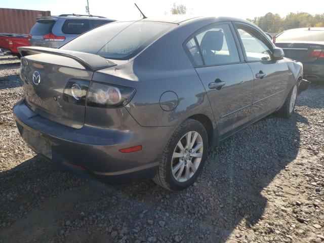 JM1BK32F871714744 - 2007 MAZDA 3 I GRAY photo 4