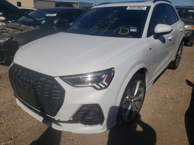 WA1EECF32M1026684 - 2021 AUDI Q3 PREMIUM WHITE photo 2