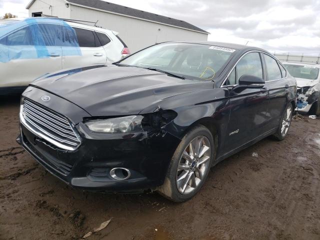 3FA6P0LU2DR253546 - 2013 FORD FUSION SE BLACK photo 2