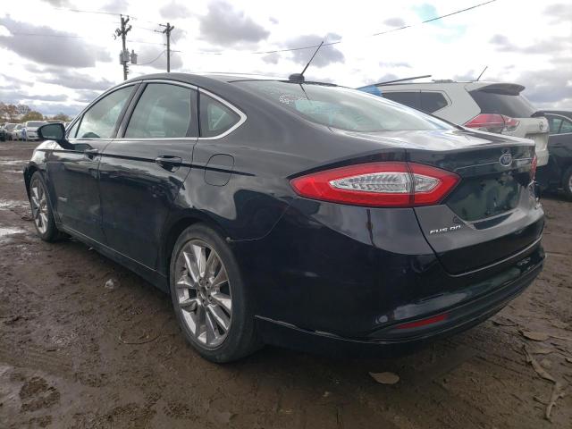 3FA6P0LU2DR253546 - 2013 FORD FUSION SE BLACK photo 3