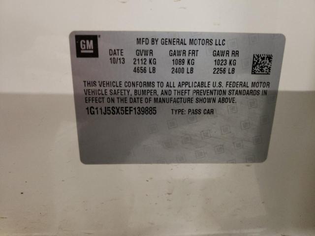 1G11J5SX5EF139885 - 2014 CHEVROLET MALIBU LTZ 白色 照片 10