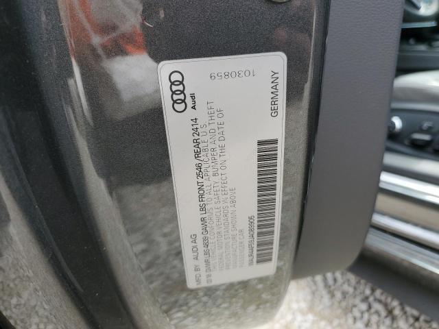 WAUR4AF59JA089905 - 2018 AUDI S5 PRESTIG GRAY photo 10