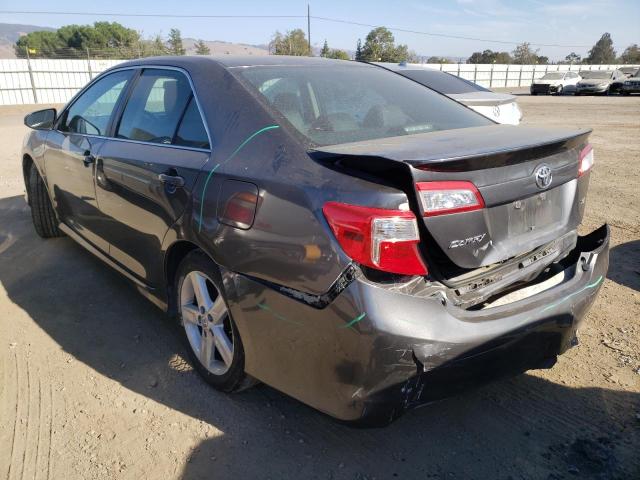 4T1BF1FK0CU122999 - 2012 TOYOTA CAMRY L AU CHARCOAL photo 3