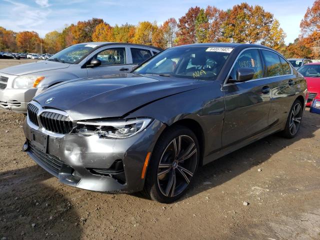 3MW5R7J08M8B71641 - 2021 BMW 330XI GRAY photo 2