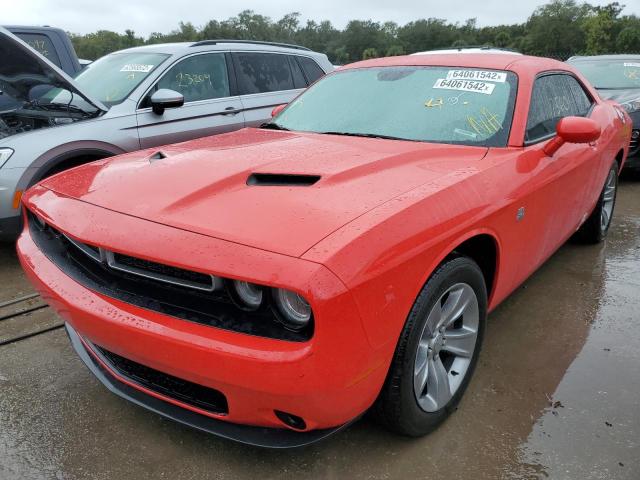 2C3CDZAG3KH744146 - 2019 DODGE CHALLENGER RED photo 2