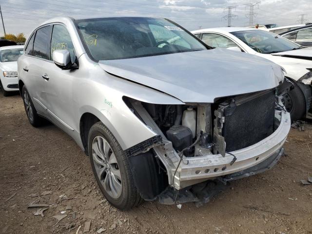 5FRYD3H49EB010159 - 2014 ACURA MDX TECHNO GRAY photo 1