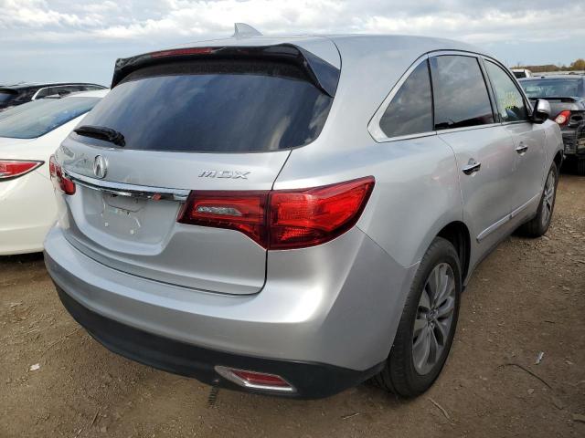 5FRYD3H49EB010159 - 2014 ACURA MDX TECHNO GRAY photo 4