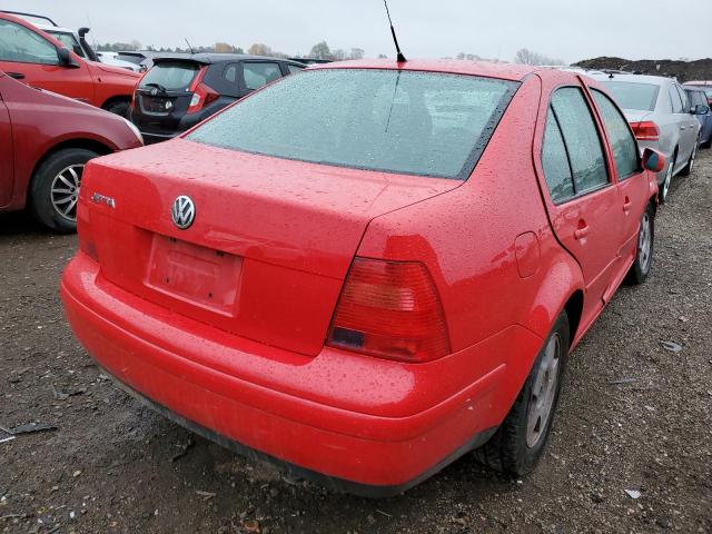 3VWSB69M11M099435 - 2001 VOLKSWAGEN JETTA RED photo 4