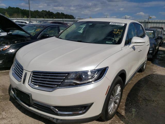 2LMTJ8KR2GBL57774 - 2016 LINCOLN MKX SELECT WHITE photo 2