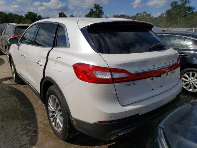 2LMTJ8KR2GBL57774 - 2016 LINCOLN MKX SELECT WHITE photo 3