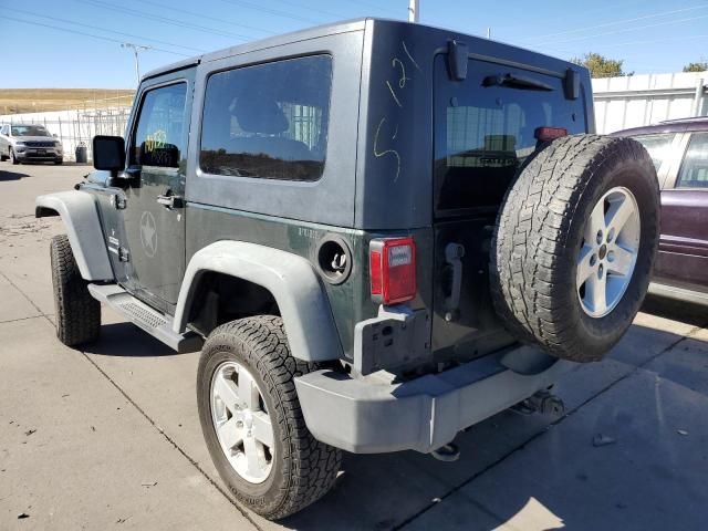 1J4AA2D11BL518677 - 2011 JEEP WRANGLER S GREEN photo 3