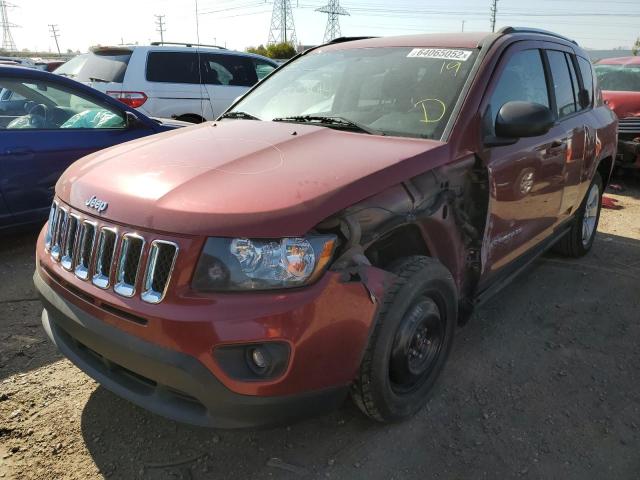 1C4NJDBB3ED792833 - 2014 JEEP COMPASS SP RED photo 2