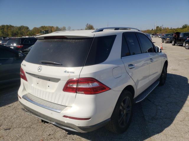 4JGDA5HB7EA291594 - 2014 MERCEDES-BENZ ML 350 4MA WHITE photo 4