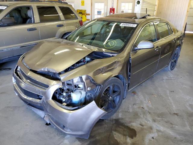 1G1ZC5E1XBF312803 - 2011 CHEVROLET MALIBU 1LT 灰色 照片 2