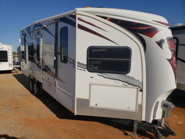 4YDT26F24CR801529 - 2012 KEYSTONE RAPTOR WHITE photo 1