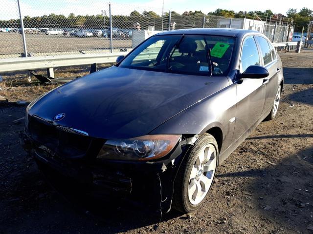 WBAVD53547A008814 - 2007 BMW 335 XI GRAY photo 2