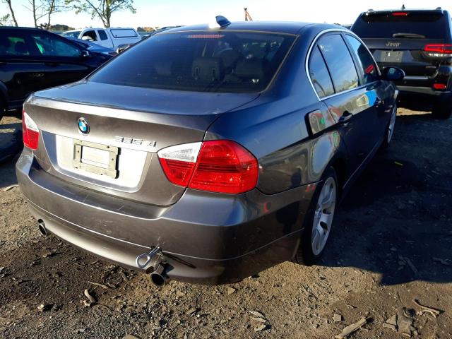 WBAVD53547A008814 - 2007 BMW 335 XI GRAY photo 4