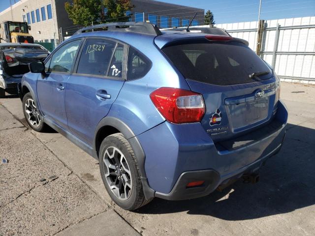 JF2GPAAC5G9260300 - 2016 SUBARU CROSSTREK BLUE photo 3