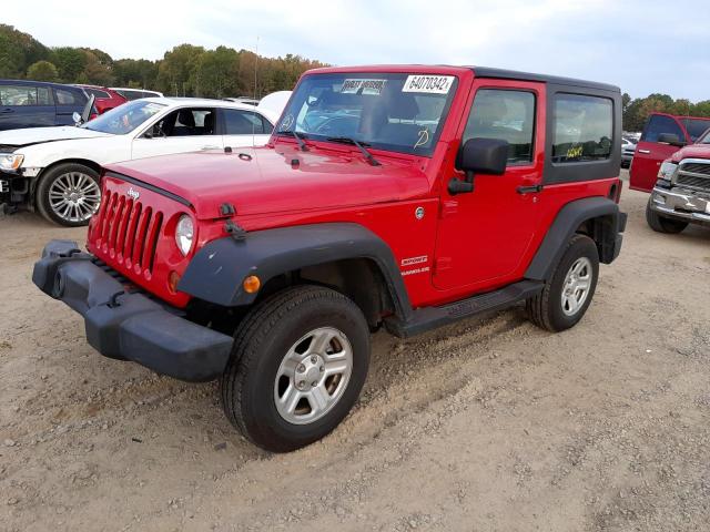 1J4AA2D1XAL217078 - 2010 JEEP WRANGLER S RED photo 2