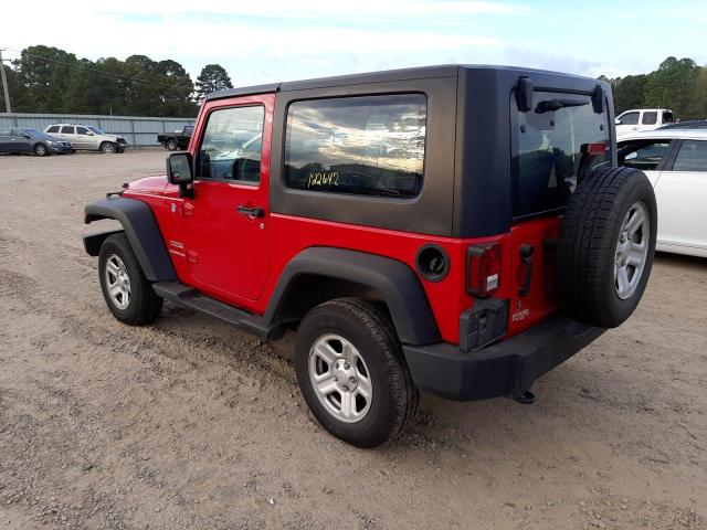 1J4AA2D1XAL217078 - 2010 JEEP WRANGLER S RED photo 3