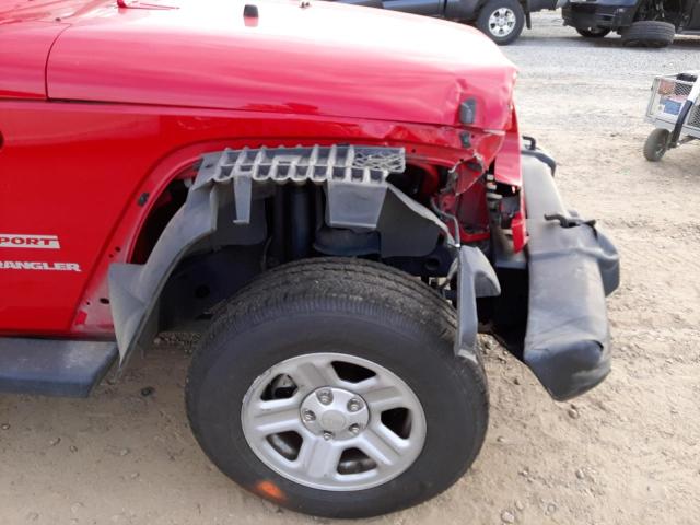 1J4AA2D1XAL217078 - 2010 JEEP WRANGLER S RED photo 9
