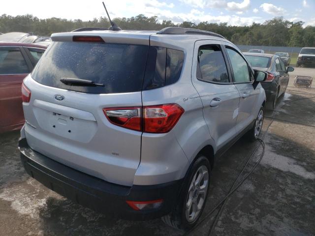 MAJ3S2GE9MC423030 - 2021 FORD ECOSPORT S SILVER photo 4