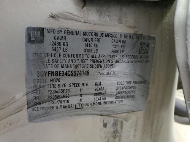 3GYFNBE34CS574148 - 2012 CADILLAC SRX PERFOR 金色 照片 10