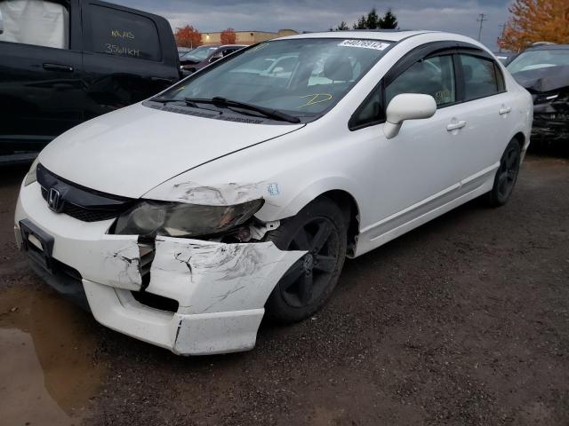 2HGFA16649H109161 - 2009 HONDA CIVIC LX-S أبيض صورة 2