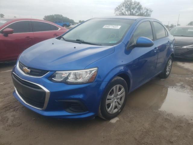 1G1JB5SH1H4144474 - 2017 CHEVROLET SONIC LS BLUE photo 2