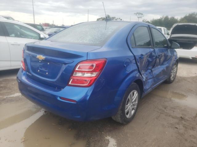 1G1JB5SH1H4144474 - 2017 CHEVROLET SONIC LS BLUE photo 4